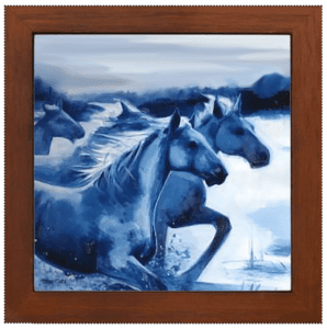 Teri Cote's art - Running Wild Horses.